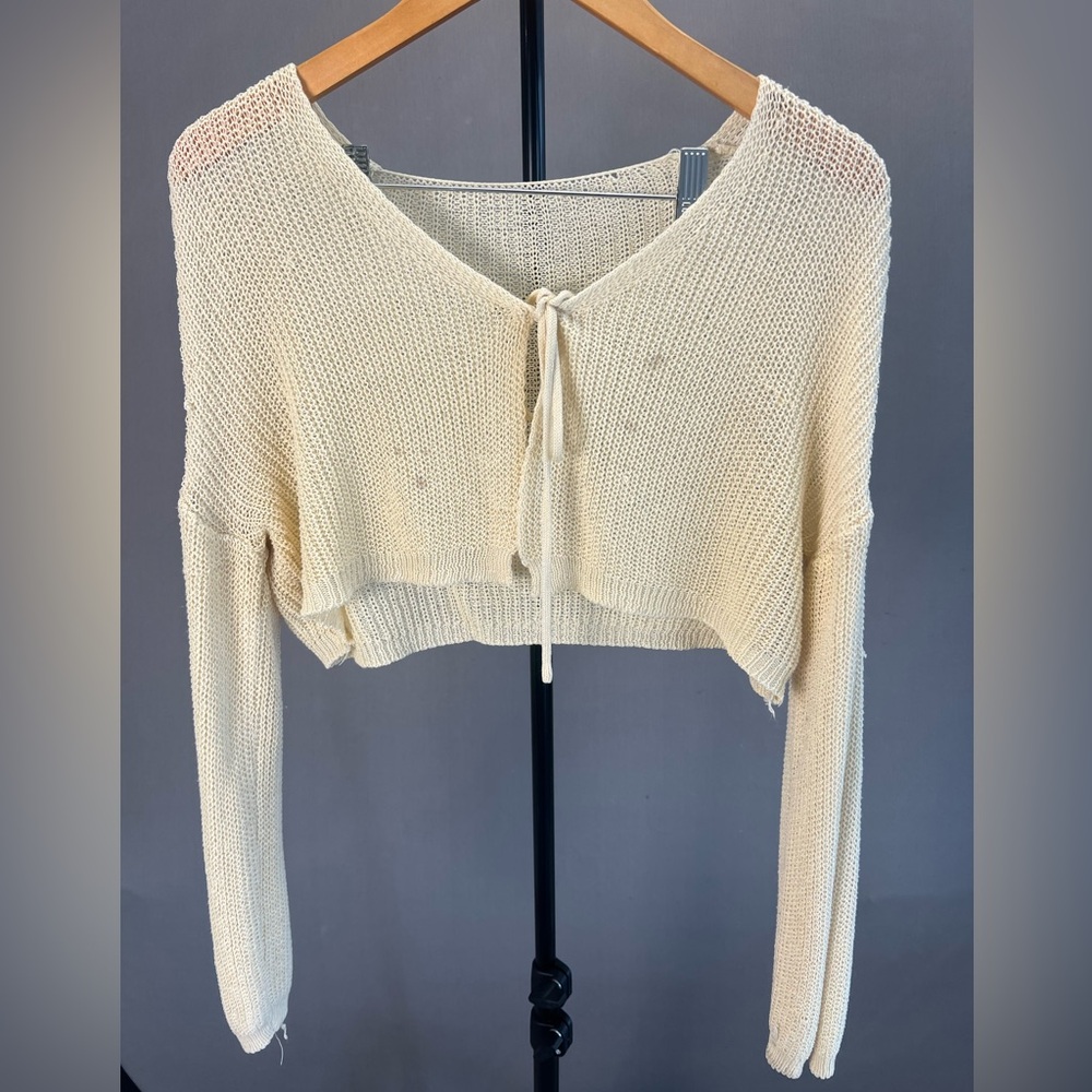 Cream Knit Women's Cardigan